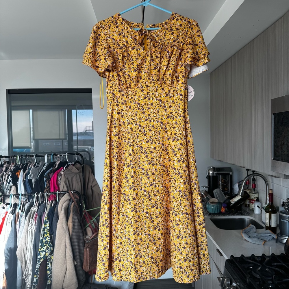 NWT Timeless London Sunita Floral Tea Dress - Small / 6 - Picture 4 of 9